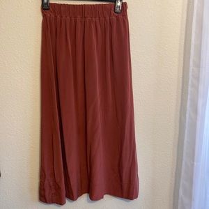 Elizabeth Suzann Bell Skirt in Rust silk size S-S
